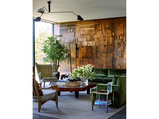 Interior, Living room, Stone Walls