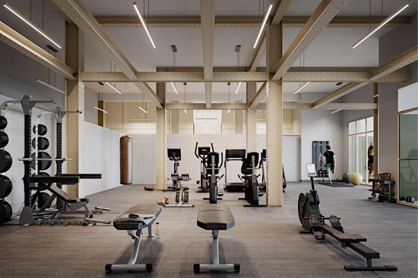 Fitness Equipment, Gym, Interior
