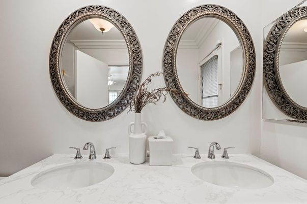 Bathroom, Dual Sink Vanities, Interior, Marble