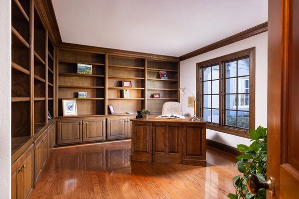Home Office, Interior, Wood Texture Flooring