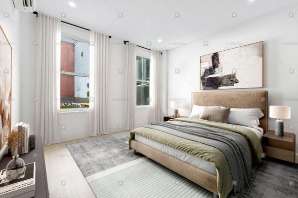 Bedroom, Interior, Recessed Lighting