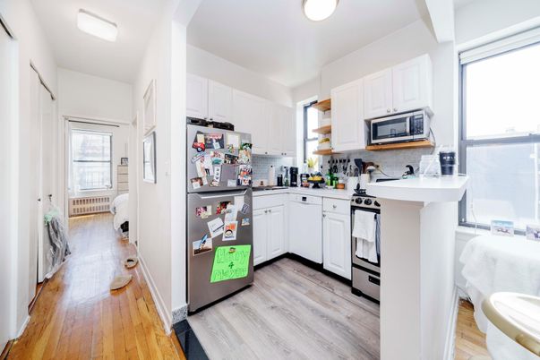 Interior, Kitchen, Wood Texture Flooring