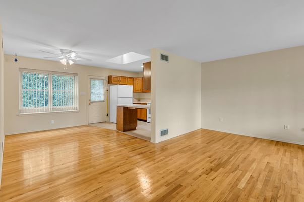 Empty room, Interior, Kitchen, Wood Texture Flooring