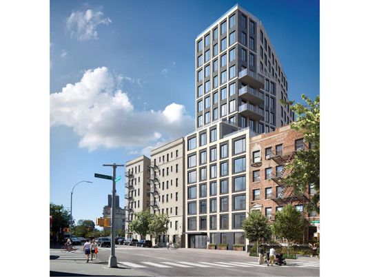 Exterior, Facade, Condo Building