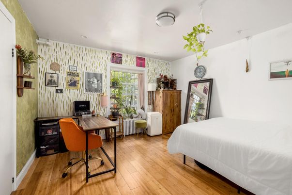 Bedroom, Home Office, Interior, Wood Texture Flooring