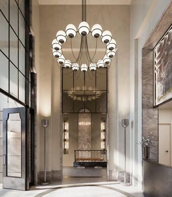 Chandelier, Interior