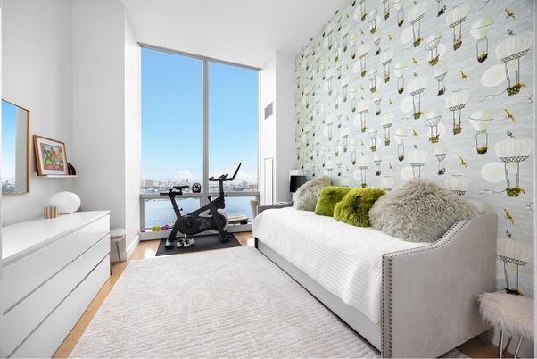 Bedroom, Fitness Equipment, Interior, Water, Wood Texture Flooring