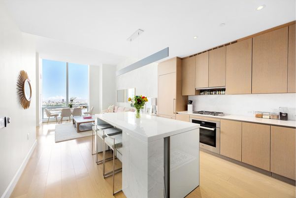 Dining room, Interior, Kitchen, Living room, Pendant Lights, Recessed Lighting, Stainless Steel Appliances, Wood Texture Flooring