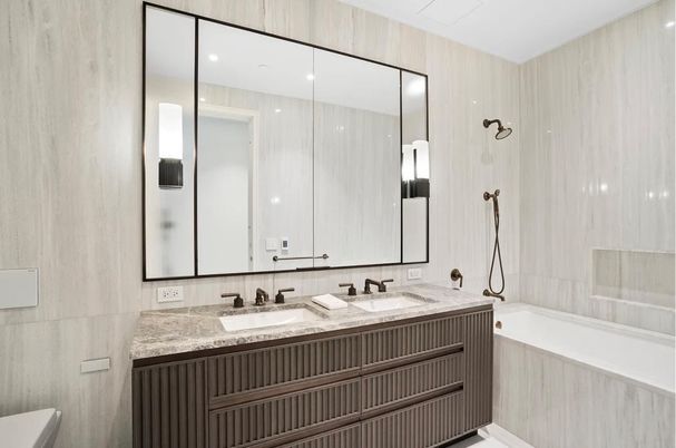 Bathroom, Interior, Recessed Lighting