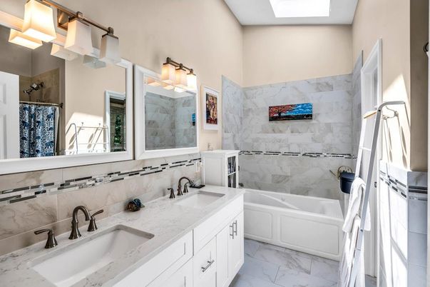 Bathroom, Dual Sink Vanities, Interior, Marble, Marble Walls