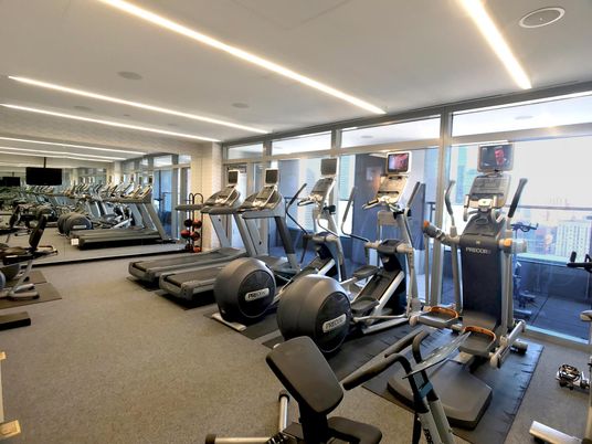 Fitness Equipment, Gym, Interior, Recessed Lighting