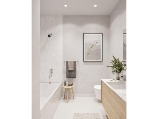 Bathroom, Interior, Recessed Lighting