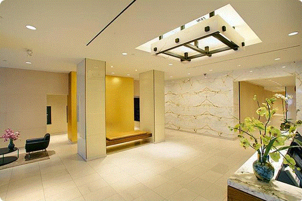 Interior, Marble Walls, Recessed Lighting