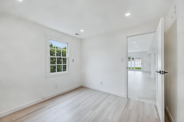 Empty room, Interior, Marble, Recessed Lighting, Wood Texture Flooring