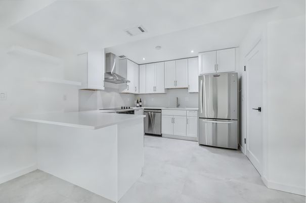 Interior, Kitchen, Recessed Lighting, Stainless Steel Appliances