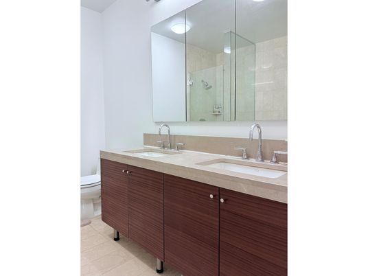 Bathroom, Dual Sink Vanities, Glass Shower, Interior