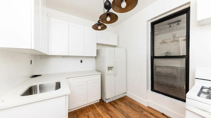 Interior, Kitchen, Wood Texture Flooring
