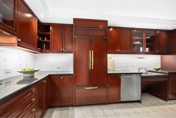 Interior, Kitchen, Recessed Lighting, Tile Countertops