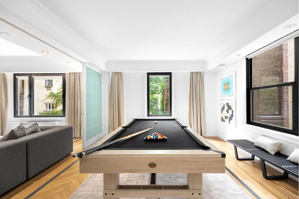 Billiard Table, Game Room, Interior, Wood Texture Flooring
