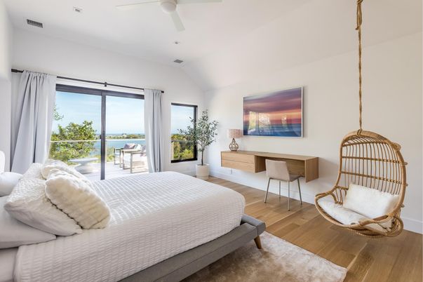 Bedroom, Interior, Water, Wood Texture Flooring