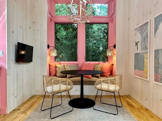 Interior, Pendant Lights, Wood Texture Flooring, Wooden Walls
