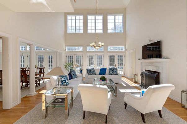 Chandelier, Dining room, Fireplace, Interior, Living room, Wood Texture Flooring