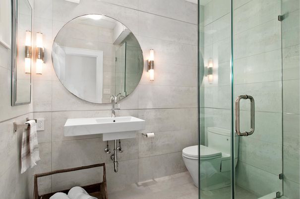 Bathroom, Glass Shower, Interior
