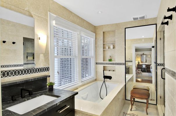 Bathroom, Interior, Recessed Lighting