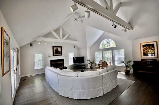 Fireplace, Interior, Living room, Wood Texture Flooring