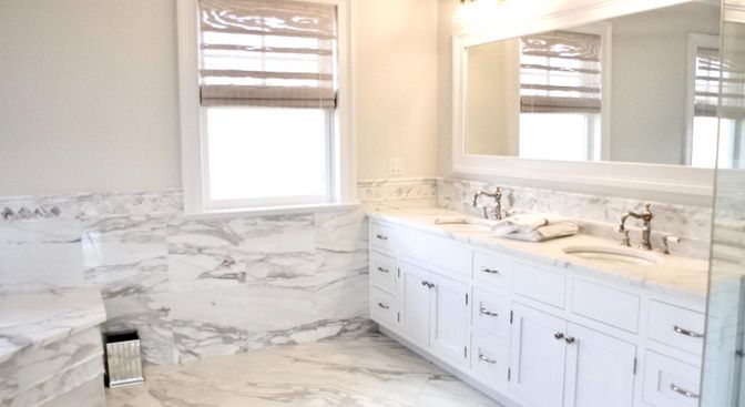 Bathroom, Dual Sink Vanities, Interior, Marble, Marble Walls