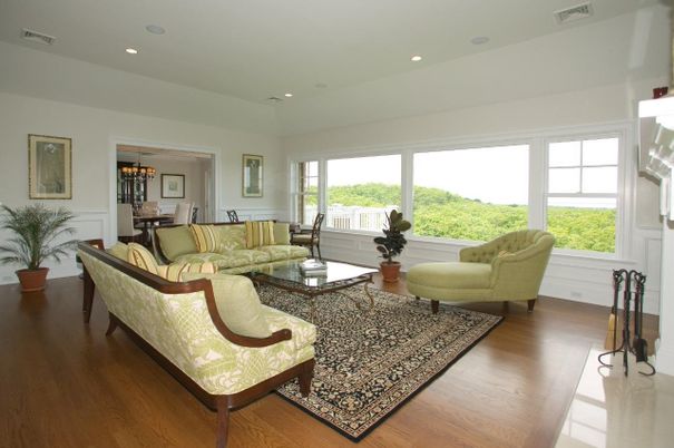 Dining room, Interior, Living room, Recessed Lighting, Wood Texture Flooring
