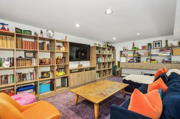 Interior, Living room, Recessed Lighting