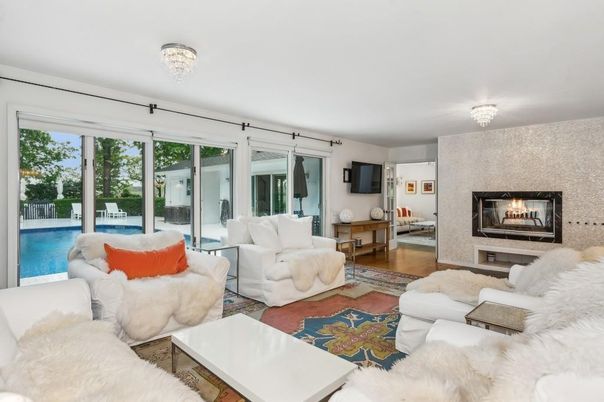 Chandelier, Fireplace, Interior, Living room, Wood Texture Flooring