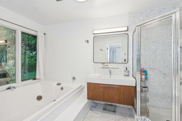 Bathroom, Glass Shower, Interior, Marble