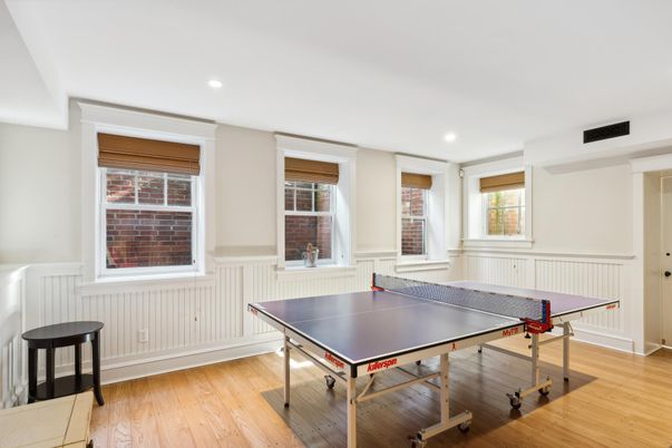 Game Room, Interior, Recessed Lighting, Wood Texture Flooring