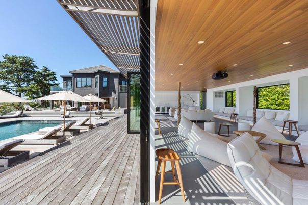 Exterior, Pool, Wood Texture Flooring