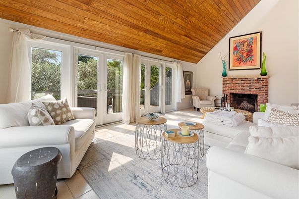 Fireplace, Interior, Living room, Sun Room, Wooden Ceilings