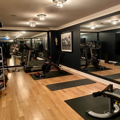 Fitness Equipment, Interior, Wood Texture Flooring