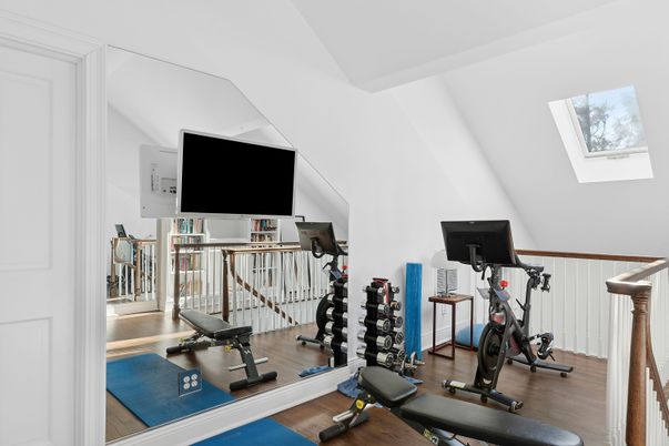 Fitness Equipment, Interior, Wood Texture Flooring