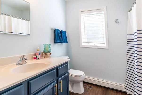 Bathroom, Interior, Wood Texture Flooring