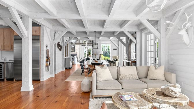 Dining room, Interior, Kitchen, Living room, Wood Texture Flooring
