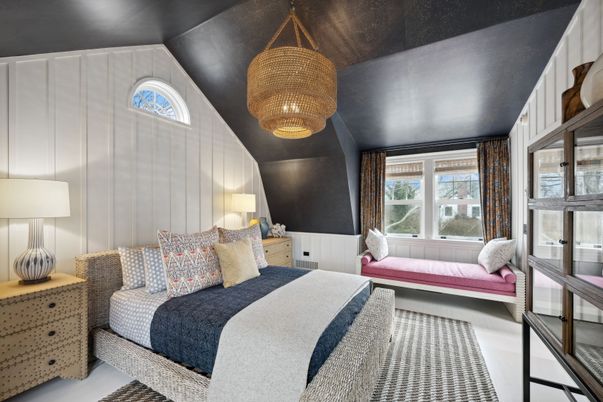 Bedroom, Chandelier, Interior