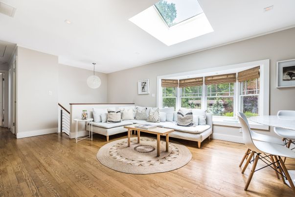 Dining room, Interior, Living room, Pendant Lights, Wood Texture Flooring