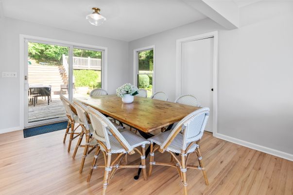 Dining room, Interior, Wood Texture Flooring
