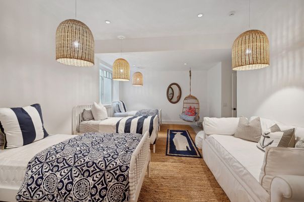 Bedroom, Interior, Pendant Lights, Recessed Lighting