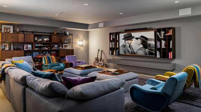 Interior, Living room, Recessed Lighting