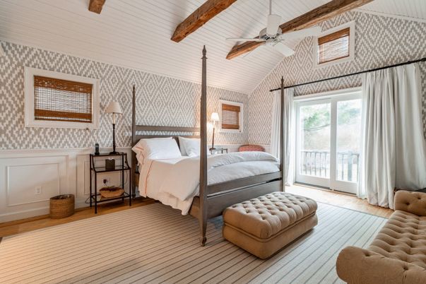 Bedroom, Interior, Wooden Beams