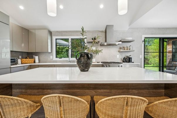 Interior, Kitchen, Pendant Lights, Recessed Lighting, Stainless Steel Appliances