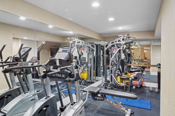 Fitness Equipment, Gym, Interior, Recessed Lighting