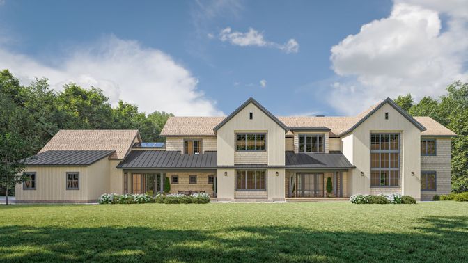 Backyard, Exterior, Facade, Farmhouse